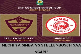Mechi ya simba vs Stellenbosch FC Inachezwa saa ngapi?