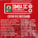 Vituo vya kununulia tiketi Mechi Simba vs Stellenbosch FC