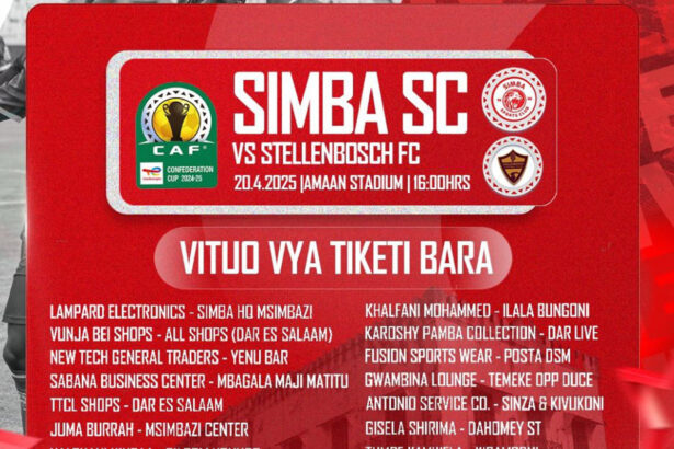 Vituo vya kununulia tiketi Mechi Simba vs Stellenbosch FC