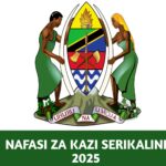Nafasi za kazi kutoka Serikalini 2025