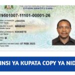 Jinsi ya Kupata NIDA Copy ya Kitambulisho Online