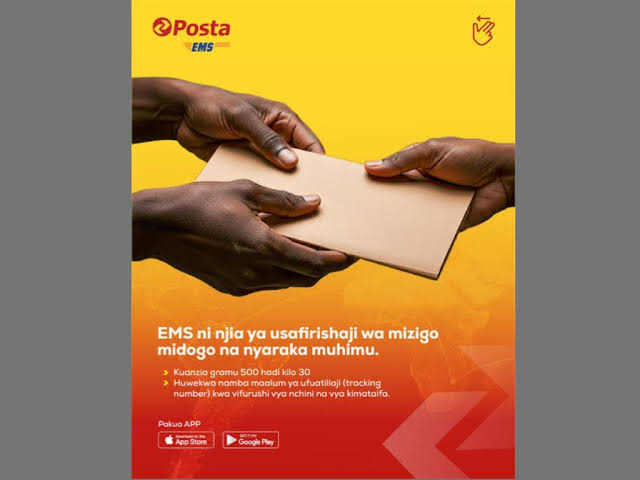 Gharama za Kutuma Mzigo na Vifurushi Posta ( EMS Cargo)