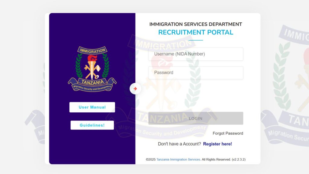 Maombi ya Ajira Uhamiaji